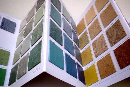 Linoleum - Vielfalt von Farben und Muster